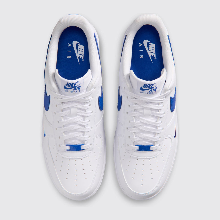 Nike Air Force 1 '07 White Game Royal zapatilla – vista superior del par