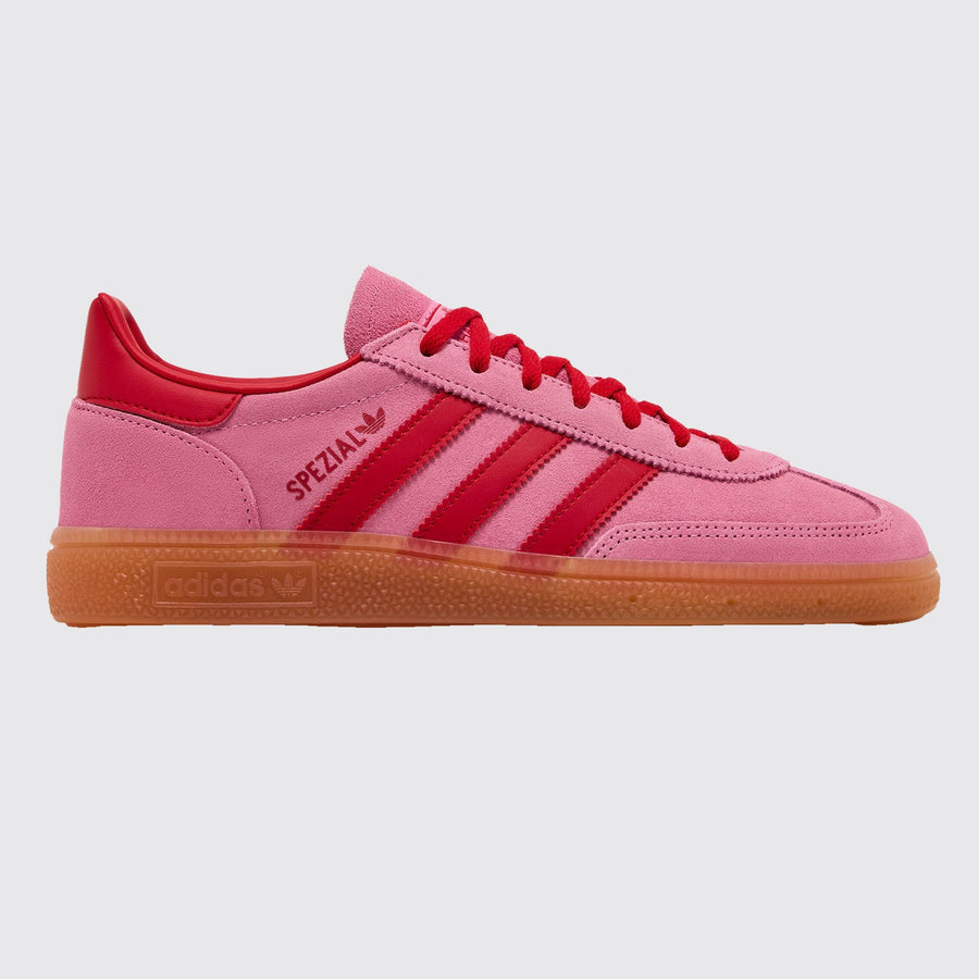 Women's Adidas Handball Spezial Semi Pink Glow Better Scarlet sneaker – other side view