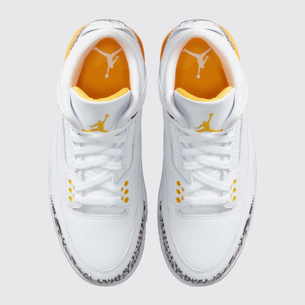 Air Jordan 3 Laser Orange de Mujer zapatilla – vista superior del par