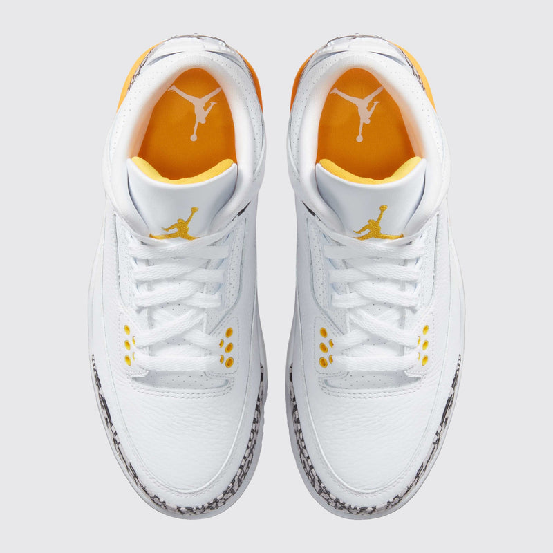 Air Jordan 3 Laser Orange de Mujer zapatilla – vista superior del par