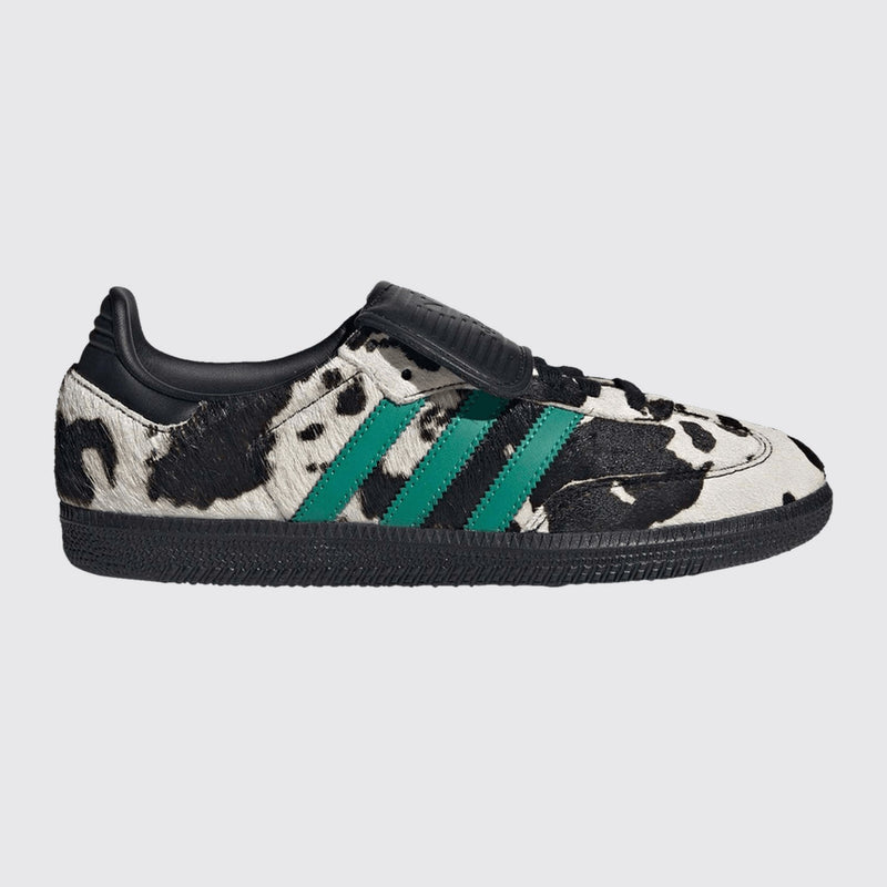 Adidas Samba LT Cow Print Black de Mujer zapatilla – vista frontal tres cuartos