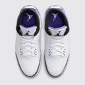 Air Jordan 3 Dark Iris sneaker – top view of the pair