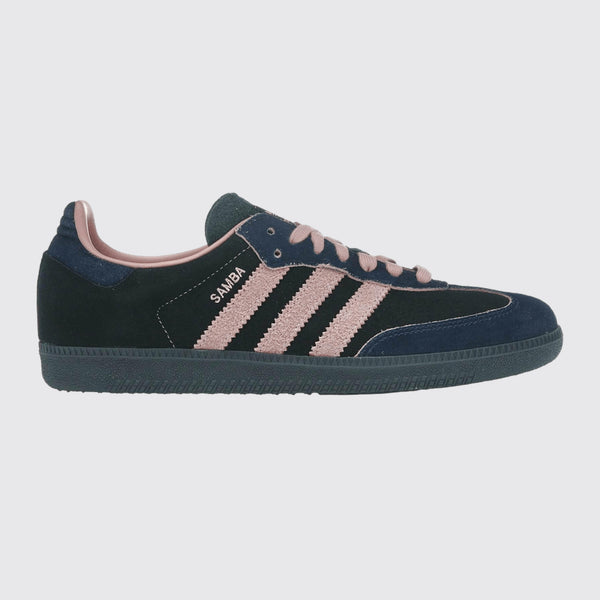 Adidas Samba OG Black Wonder Mauve Femme basket – vue avant trois-quarts