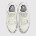 Air Jordan 3 Sail Metallic Silver de Mujer zapatilla – vista superior del par