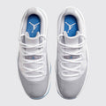 Air Jordan 11 Low Cement Grey sneaker – top view of the pair
