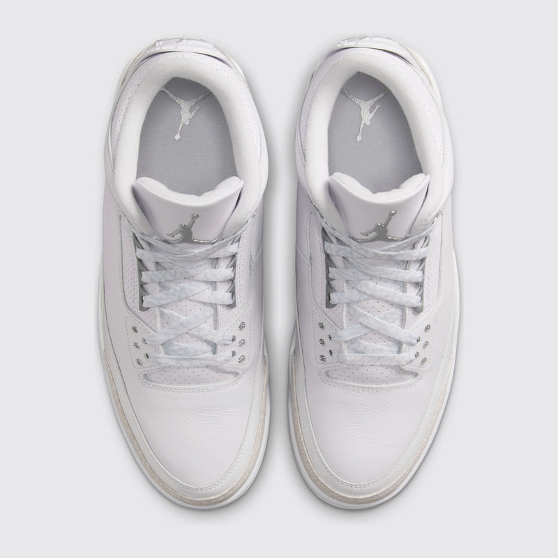 Air Jordan 3 Pure Money sneaker – top view of the pair