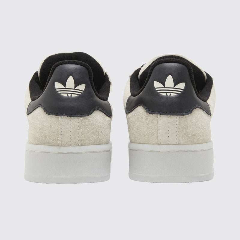 Adidas Campus 00s Aluminium Core Black sneaker – back view of the pair