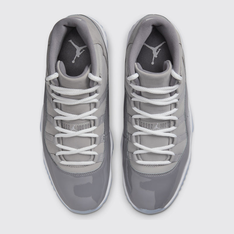 Air Jordan 11 Cool Grey sneaker – top view of the pair