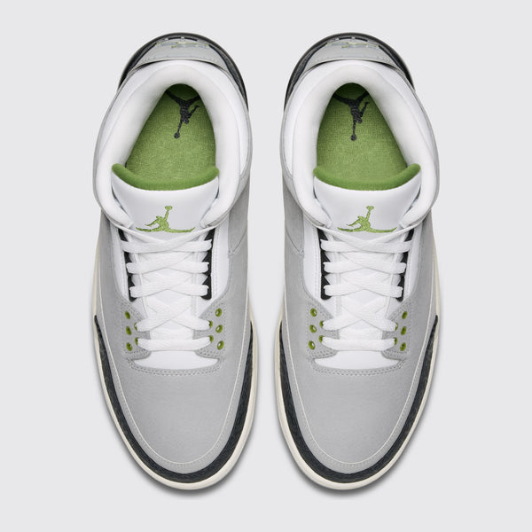 Air Jordan 3 Chlorophyll zapatilla – vista superior del par