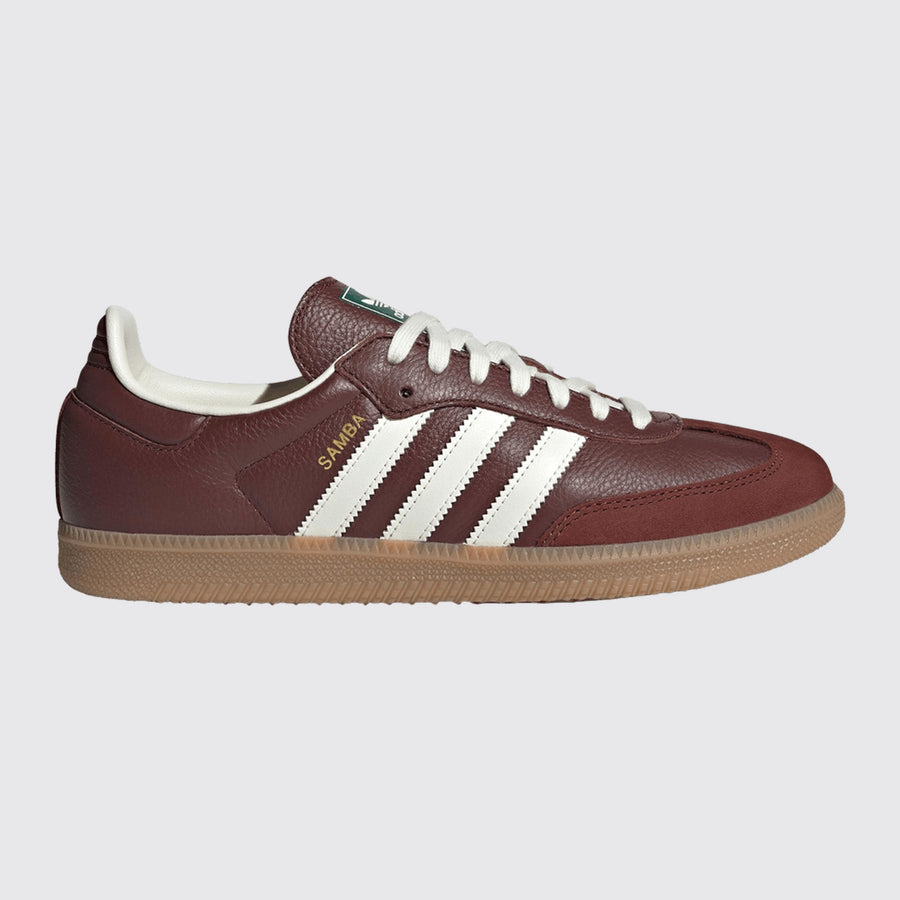 Adidas Samba OG Fox Brown Gum sneaker – front three-quarter view
