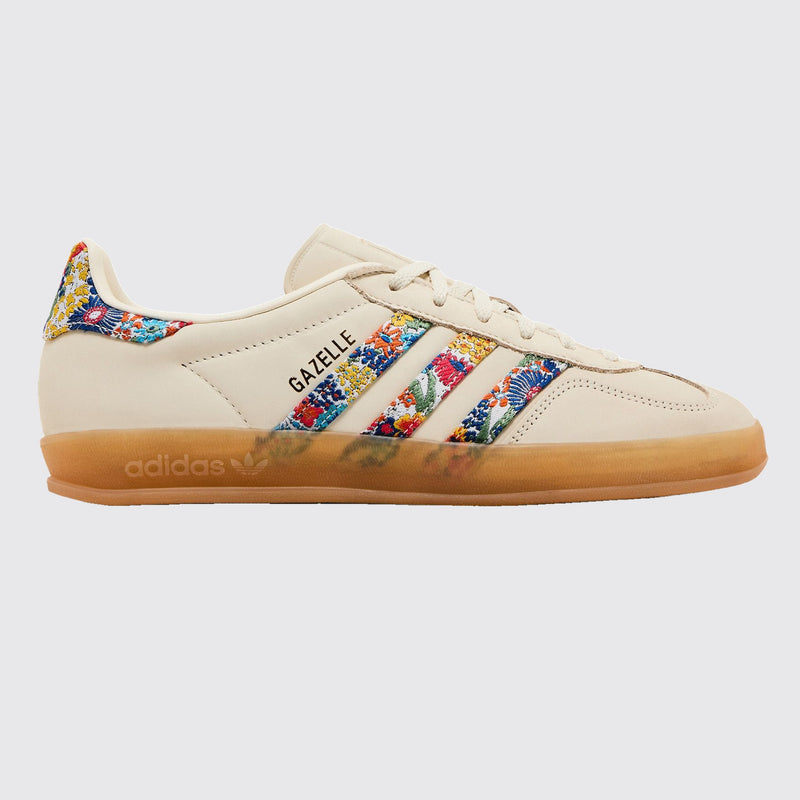 Liberty London x Adidas Gazelle Indoor Floral Off White de Mujer zapatilla – otro lado