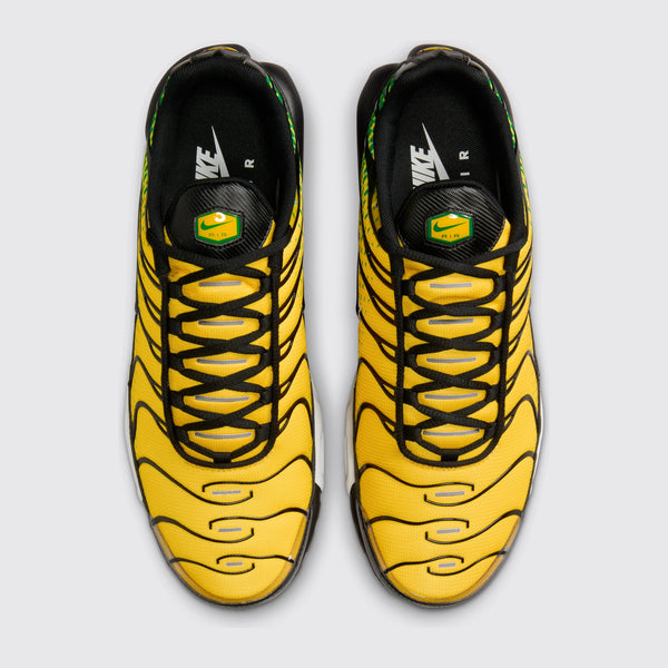 Nike Air Max Plus Varsity Maize Pine Green zapatilla – vista superior del par