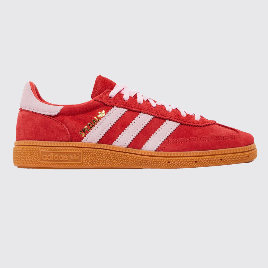 Adidas Handball Spezial Bright Red Clear Pink de Mulher sapatilha – outro lado