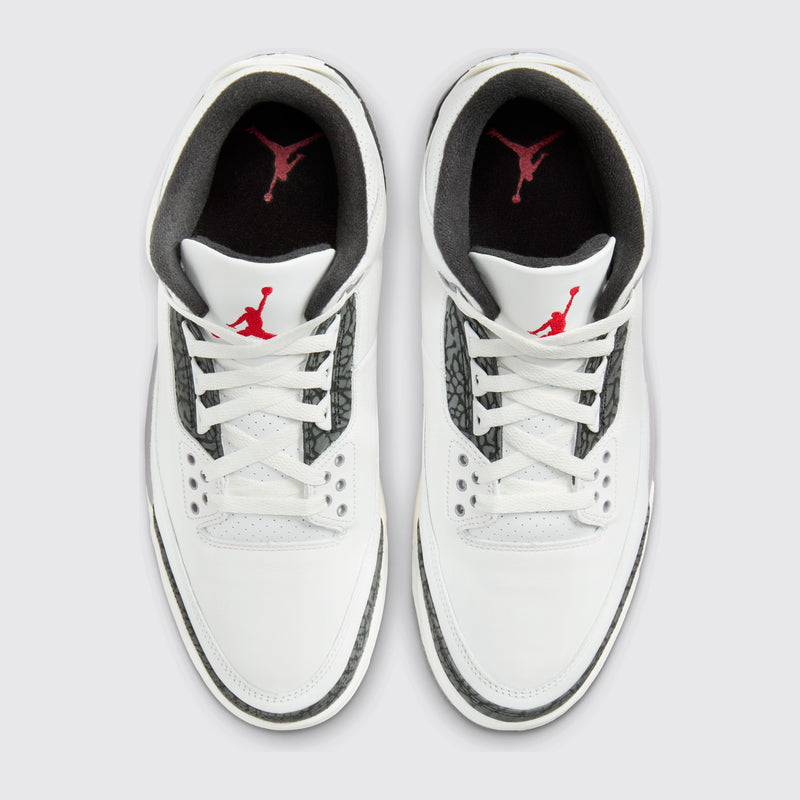 Air Jordan 3 Cement Grey zapatilla – vista superior del par