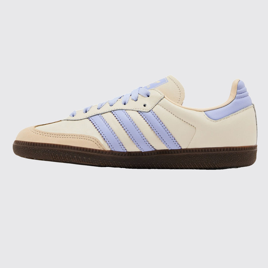Adidas Samba OG Cream White Violet Tone Damen Sneaker – andere Seite
