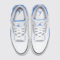 Air Jordan 3 Racer Blue sneaker – top view of the pair