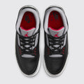 Air Jordan 3 Black Cement basket – vue de dessus de la paire