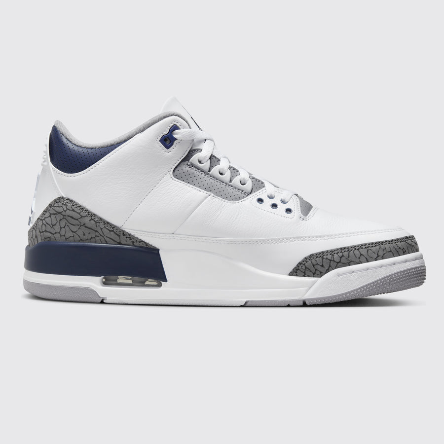 Air Jordan 3 Midnight Navy sneaker – other side view
