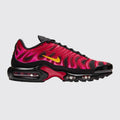 Supreme x Nike Air Max Plus Fire Pink sneaker – front three-quarter view
