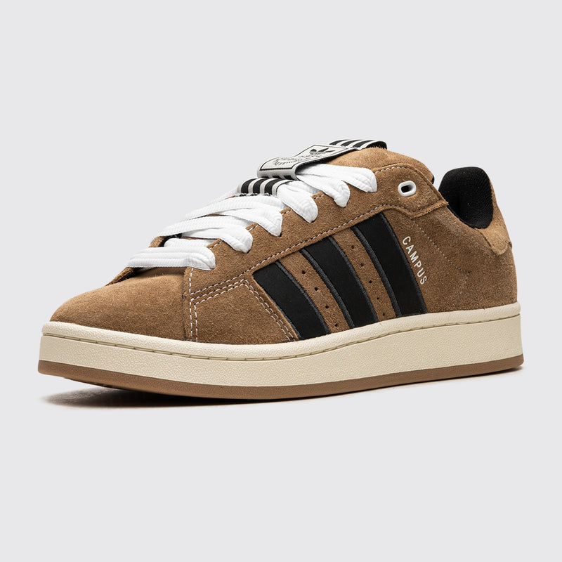 YNuK x Adidas Campus 00s Brown Desert sneaker – front three-quarter view