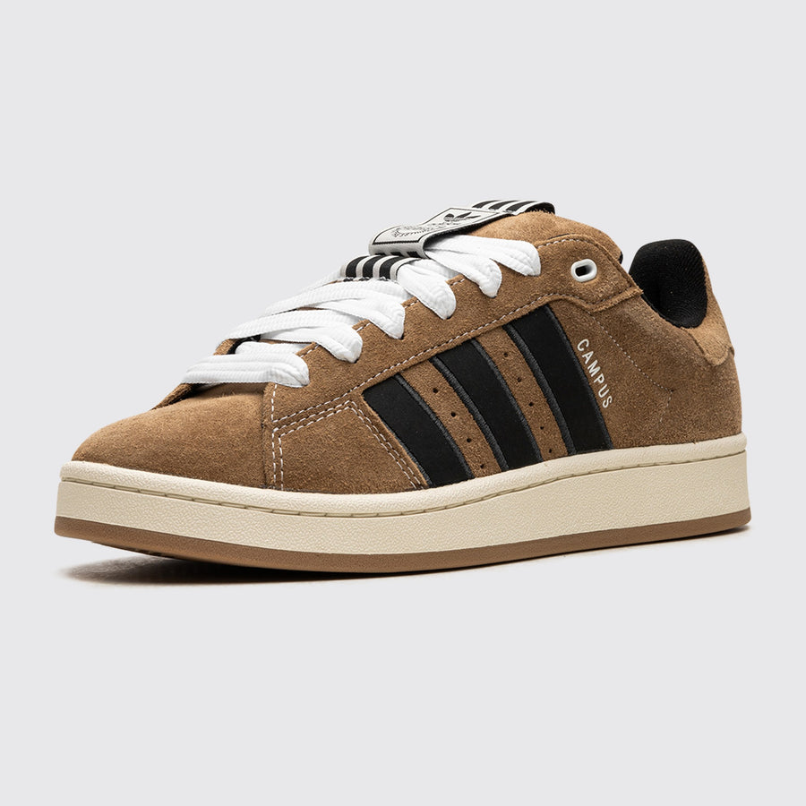 YNuK x Adidas Campus 00s Brown Desert sneaker – front three-quarter view