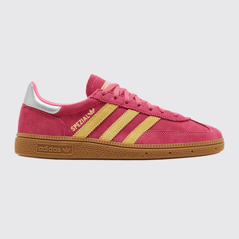 Adidas Handball Spezial Lucid Pink Almost Yellow Femme basket – vue avant trois-quarts