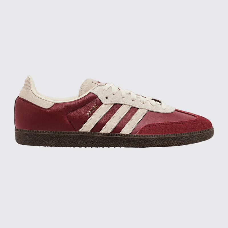 Adidas Samba OG Preloved Ruby Cream zapatilla – vista frontal tres cuartos