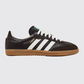 Adidas Samba OG Dark Brown Gum sneaker – front three-quarter view