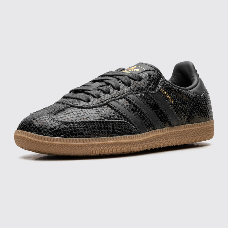 Adidas Samba OG Snakeskin Black Damen Sneaker – Dreiviertel-Vorderansicht