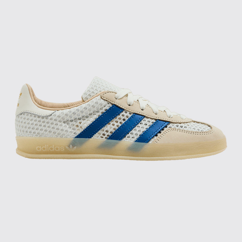 Adidas Gazelle Indoor Off White Focus Blue Sneaker – Dreiviertel-Vorderansicht