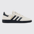 Adidas Handball Spezial Aluminium Core Black Gold sapatilha – vista frontal a três quartos