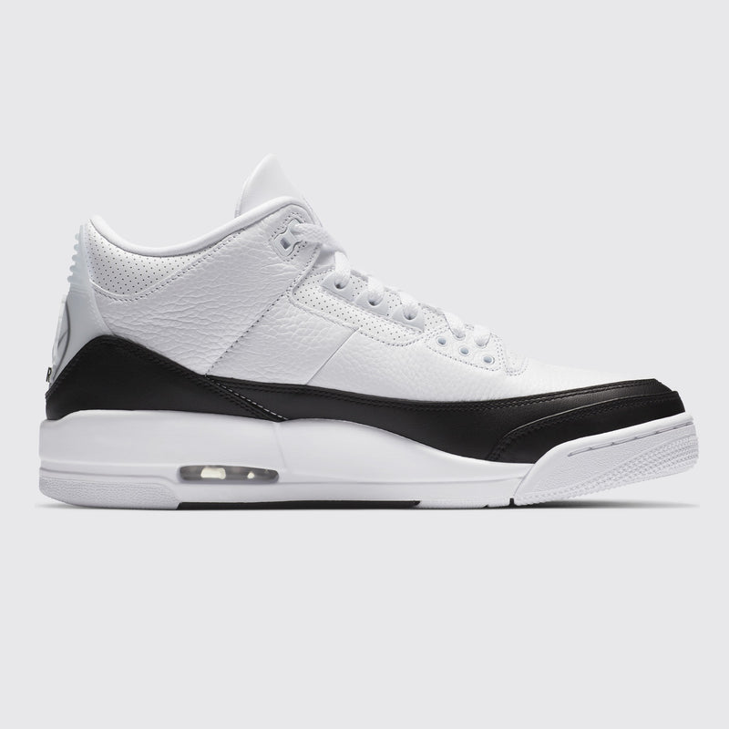 Fragment x Air Jordan 3 White sapatilha – outro lado