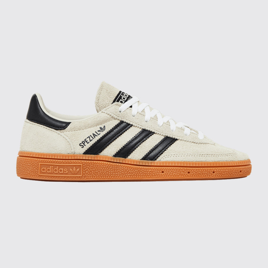 Adidas Handball Spezial Aluminium Core Black Femme basket – vue avant trois-quarts