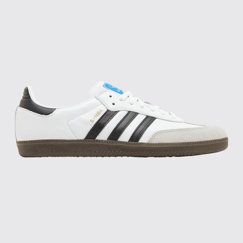 Adidas Samba ADV White Black Gum Sneaker – Dreiviertel-Vorderansicht