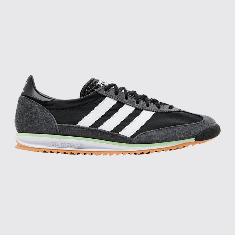 Adidas SL 72 OG Black Carbon Green de Mulher sapatilha – vista frontal a três quartos