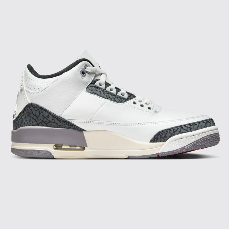 Air Jordan 3 Cement Grey zapatilla – otro lado