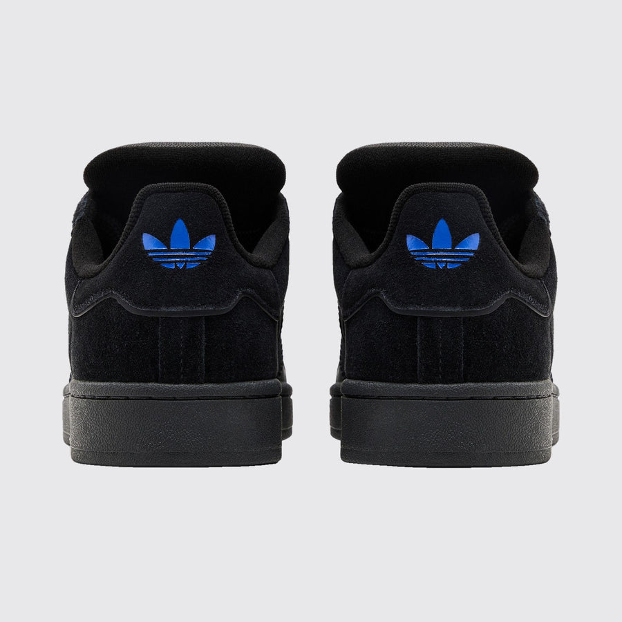 Adidas Campus 00s Core Black Lucid Blue sneaker – back view of the pair
