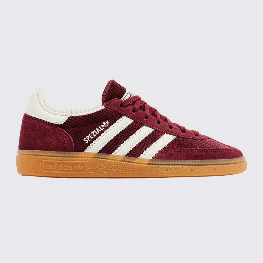 Adidas Handball Spezial Corduroy Shadow Red Damen Sneaker – Dreiviertel-Vorderansicht
