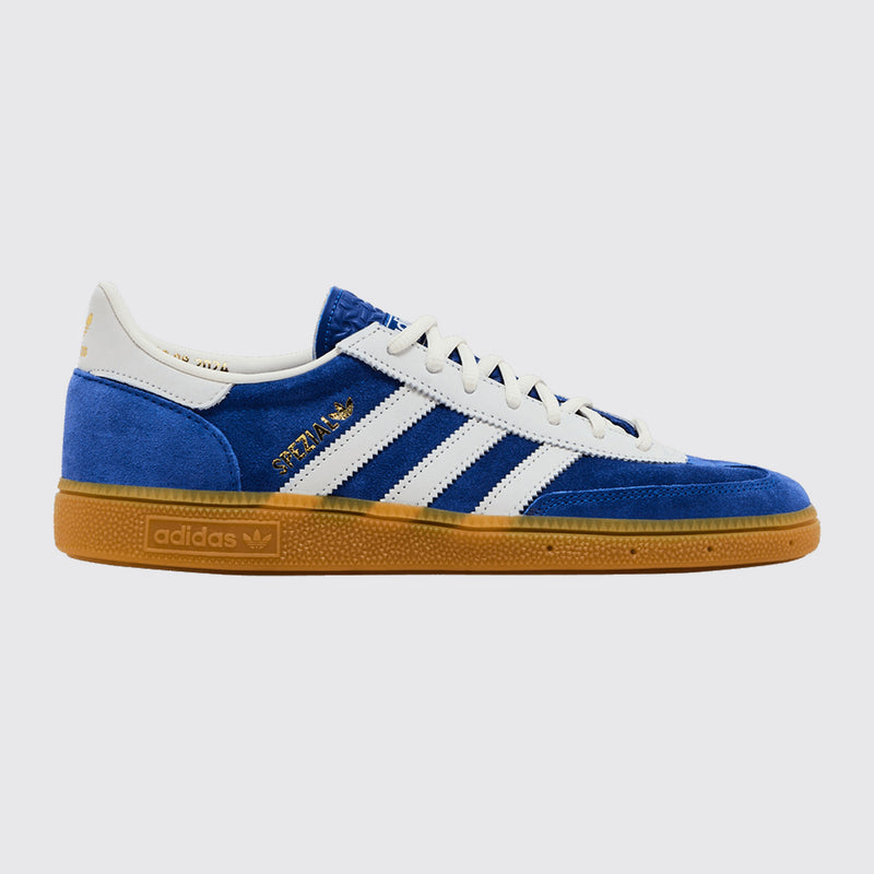 Adidas Handball Spezial 75th Anniversary Collegiate Royal sneaker – front three-quarter view