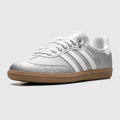 Adidas Samba OG Off White Silver Metallic de Mujer zapatilla – vista frontal tres cuartos