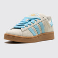 Women's Adidas Campus 00s Putty Grey Preloved Blue sneaker – front three-quarter view