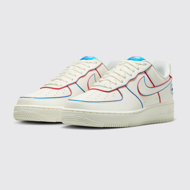 Women's Nike Air Force 1 '07 WNBA 30th sneaker – three-quarter view of the pair