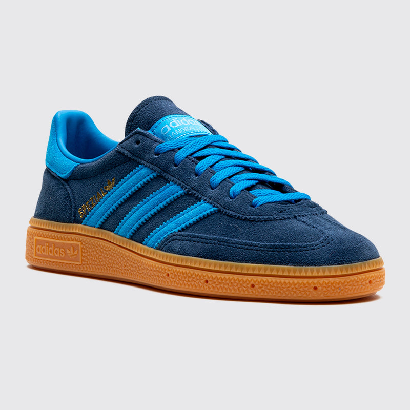 Adidas Handball Spezial Night Indigo Bright Blue Femme basket – vue avant trois-quarts