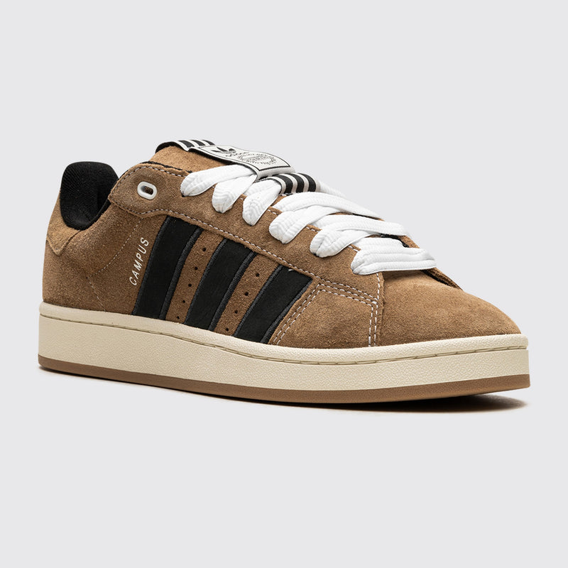YNuK x Adidas Campus 00s Brown Desert sneaker – front three-quarter view