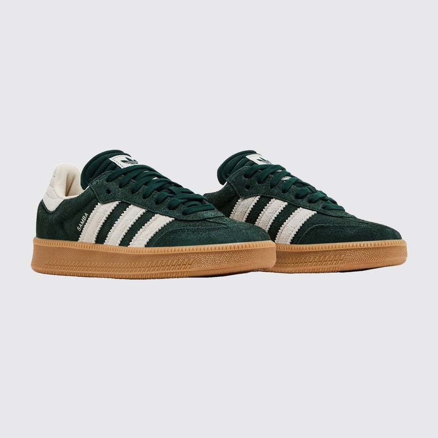 Adidas Samba XLG Shadow Green Sneaker – Dreiviertelansicht des Paares