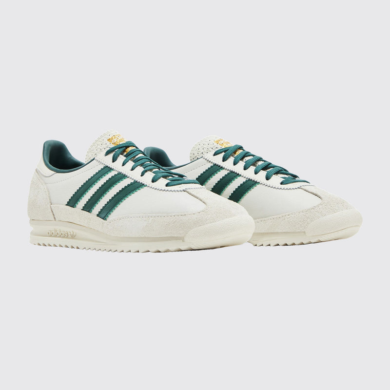 Adidas SL 72 OG Off White Collegiate Green Damen Sneaker – Dreiviertelansicht des Paares