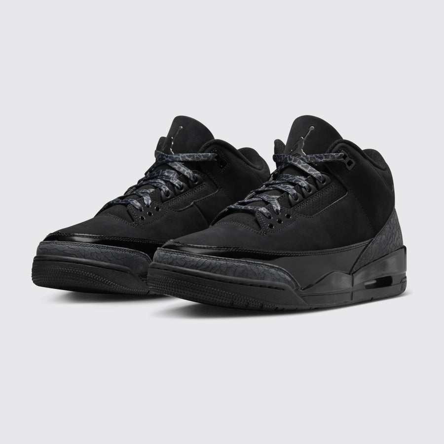 Air Jordan 3 Black Cat zapatilla – vista tres cuartos del par