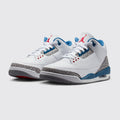 Air Jordan 3 True Blue sneaker – three-quarter view of the pair