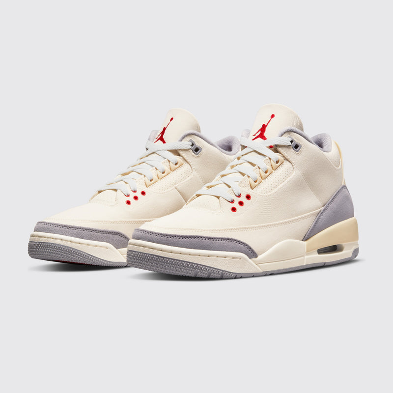 Air Jordan 3 Muslin sneaker – three-quarter view of the pair