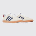 Adidas Gazelle Indoor Off White Dark Blue Gum sneaker – three-quarter view of the pair